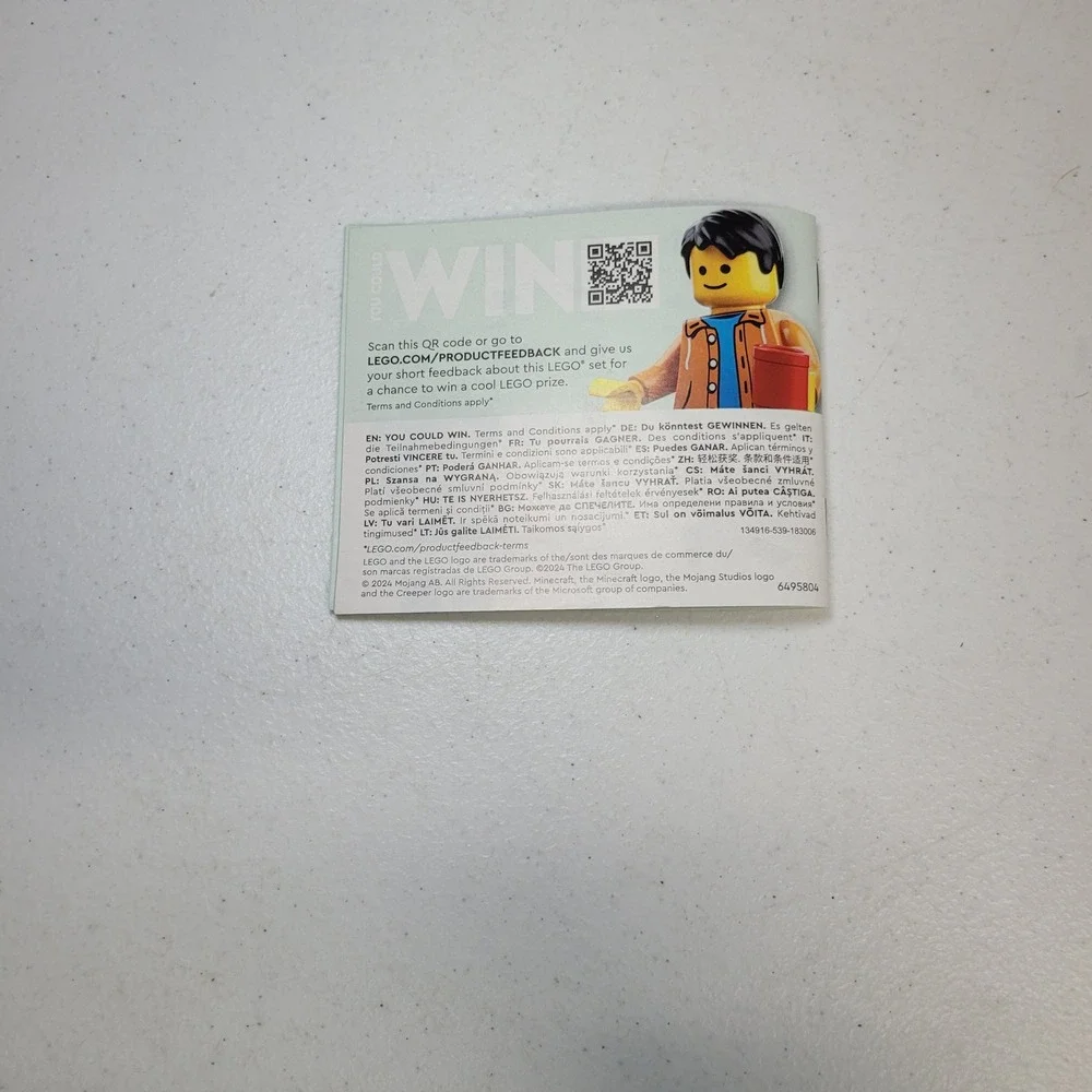 Lego Minecraft Steve Desert Expedition 21251 Instruction Manual Booklet